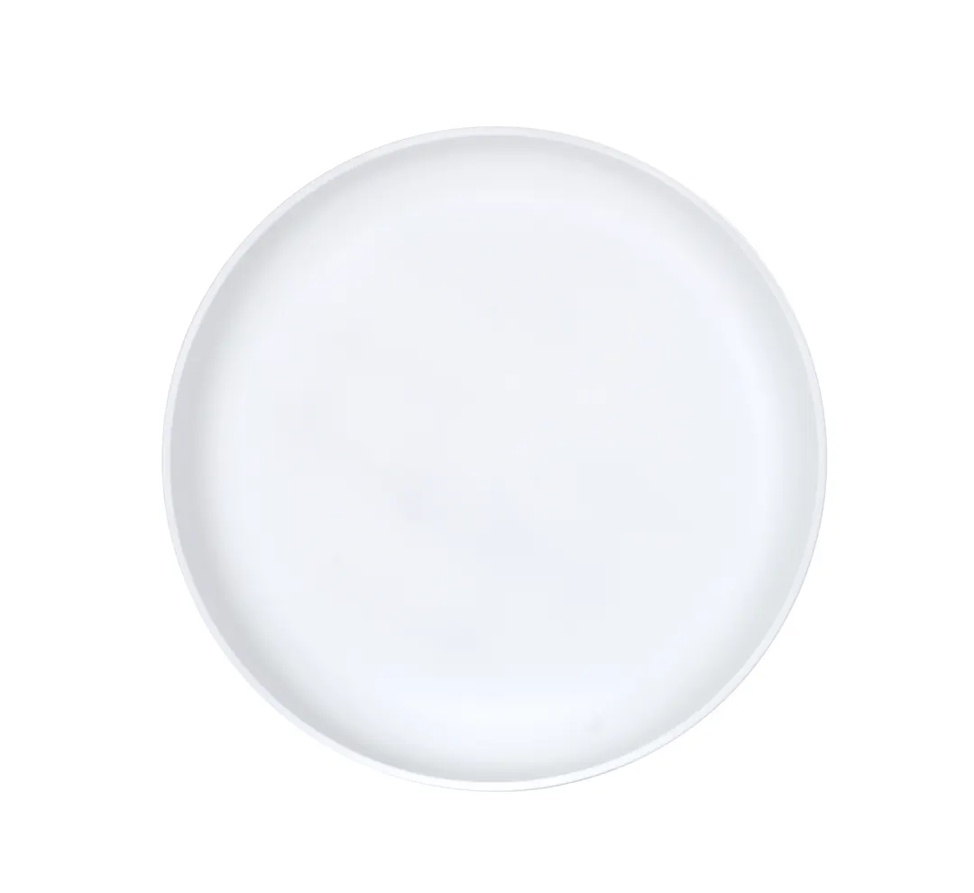 Cal-Mil 26121-14-15 - 14" Round Matte White Melamine Serving Platter for Parties