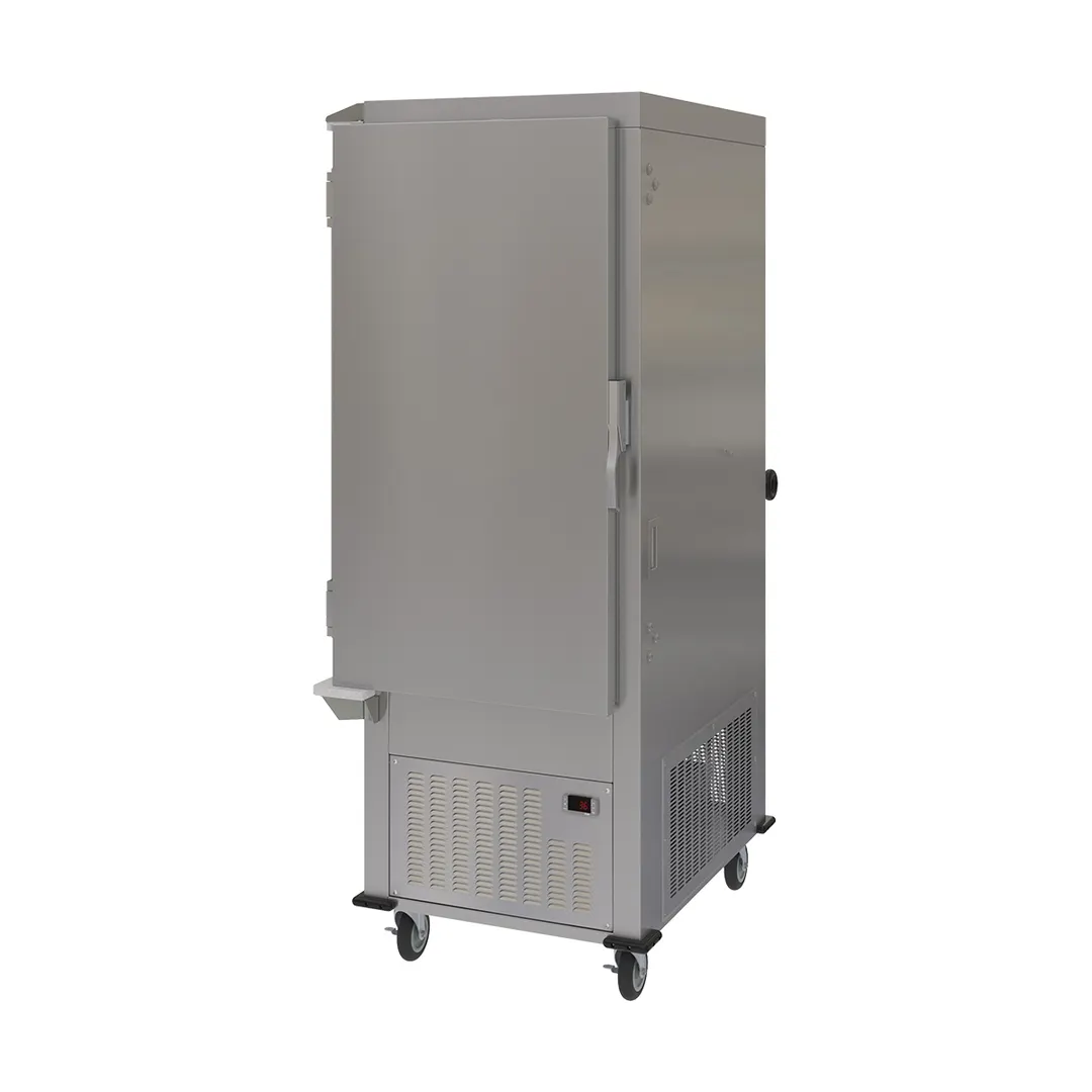 Dinex DXPACR15LSD 32" Air Curtain Refrigerator, Left Hinged and Sliding Back Door, Stainless Steel