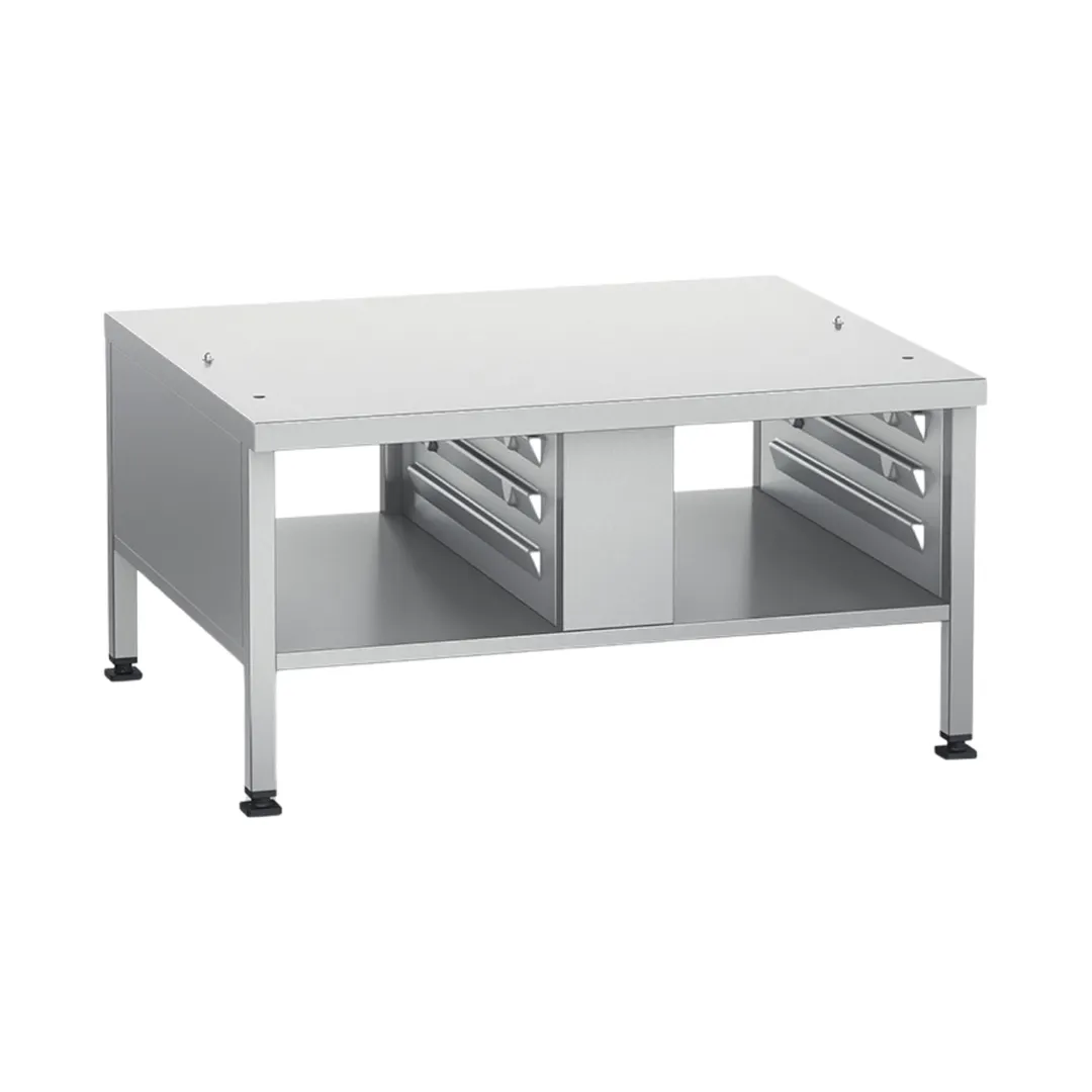 RATIONAL 60.31.208 Low Stand II Oven Equipment Stand, Stationary, Open Base With Pan Slides