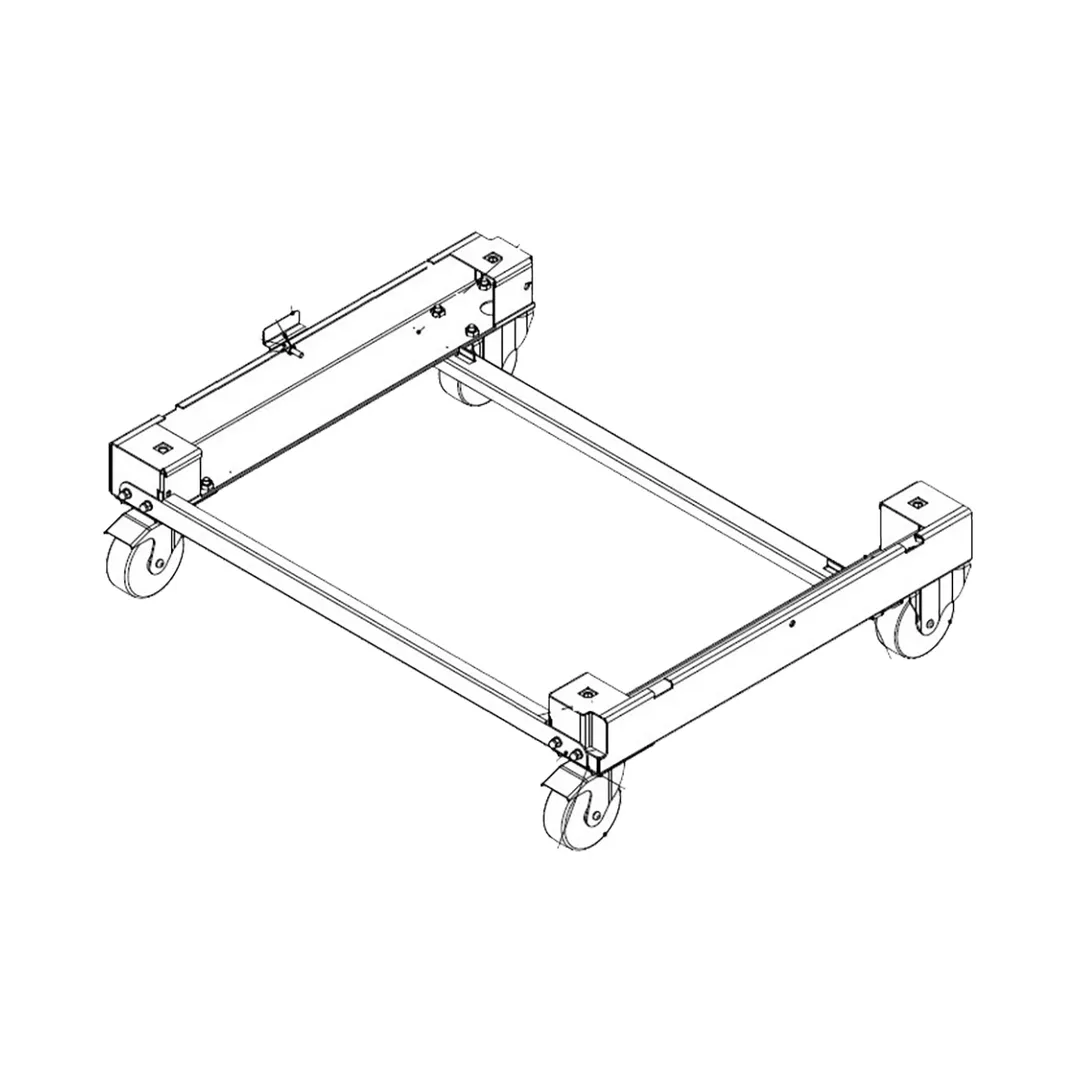 RATIONAL 60.60.513 Mobile Undercarriage For Model 62 Or 102, Stainless Steel COnstruction