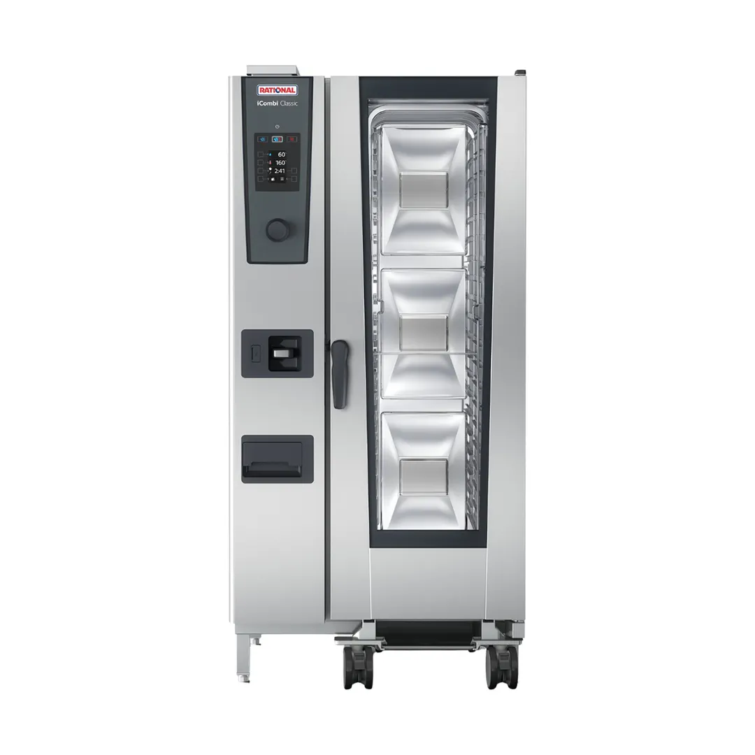 RATIONAL ICC 20-HALF E 480V 3 PH Half Size 20 Pan Electric Combi Oven w/ Manual Controls