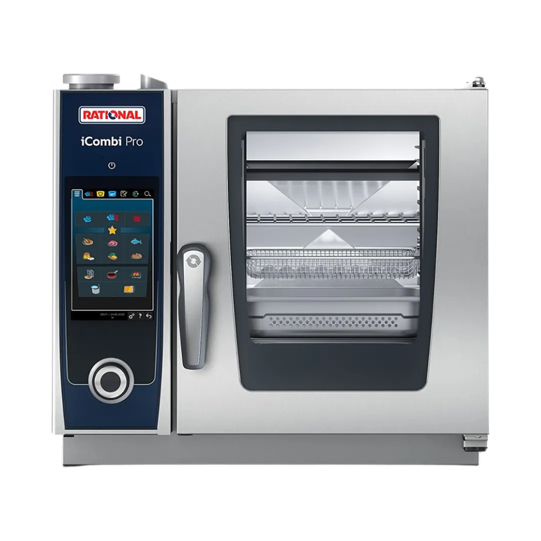 RATIONAL ICP XS E 208/240V 1 PH Half Size 4 Pan Electric Combi Oven w/ Touchscreen, Steam Generator