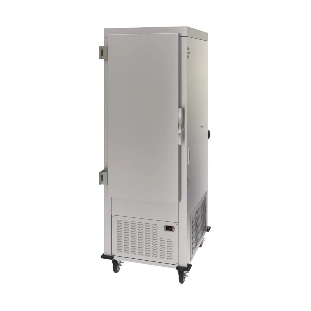 Dinex DXPACR15L 26" Air Curtain Mobile Refrigerator, Left Hinged Door, Stainless Steel, Bottom Mounted Self-Contained