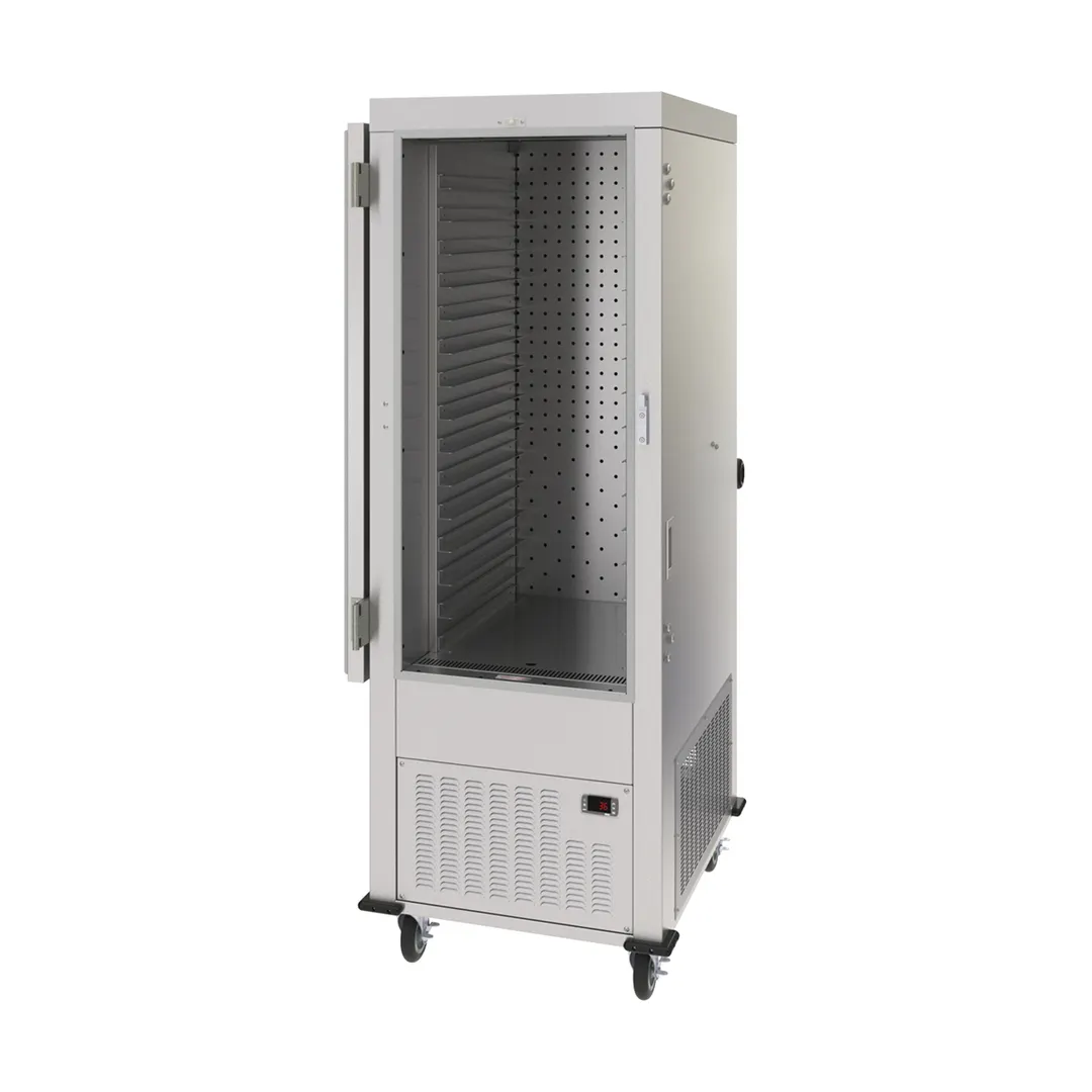 Dinex DXPACR15L 26" Air Curtain Mobile Refrigerator, Left Hinged Door, Stainless Steel, Bottom Mounted Self-Contained