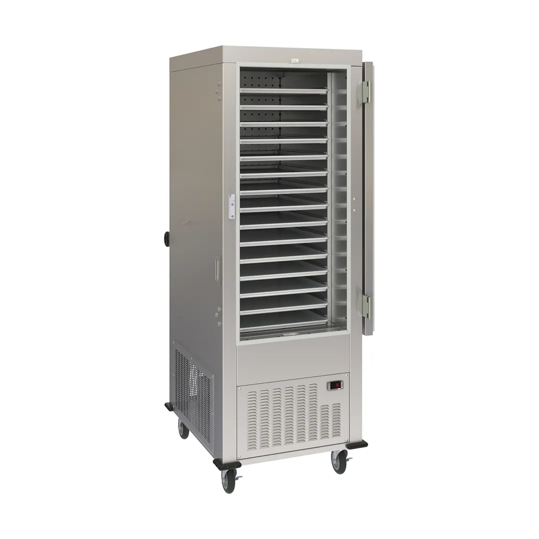 Dinex DXPACR15R 26" Air Curtain Mobile Refrigerator, Right Hinged Door, Stainless Steel, Bottom Mounted Self-Contained