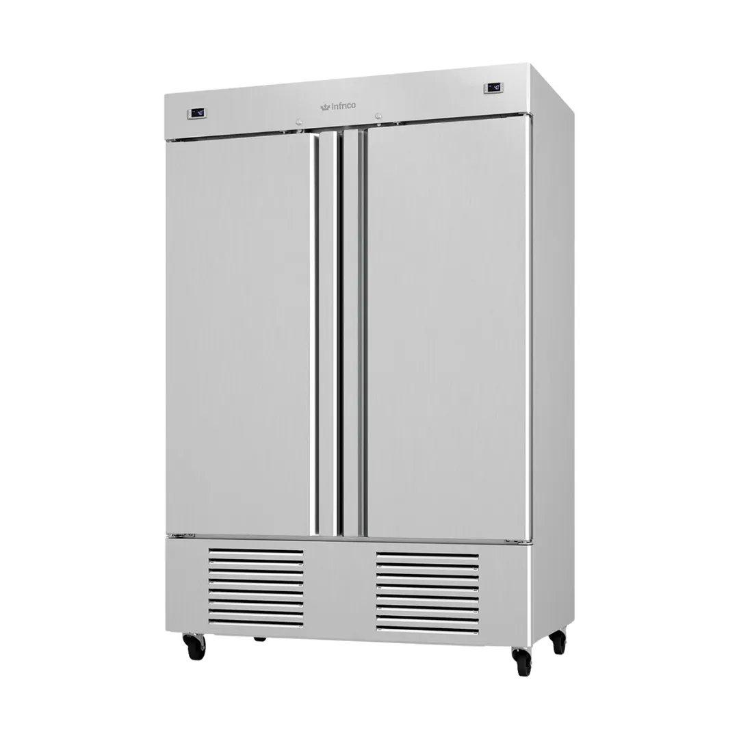 Infrico USA IRR-AN49MX 2-Section Reach-In Refrigerator Freezer Combo, Bottom Mounted, 23 cu. ft. per section