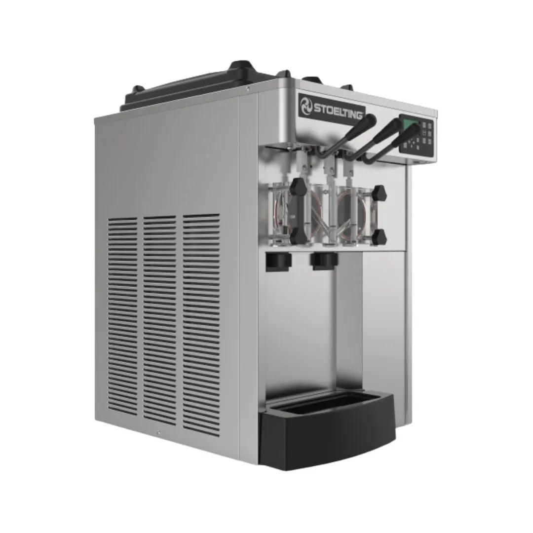 Stoelting F131-18I2 Countertop Soft‑Serve Machine, Water‑Cooled, 12‑qt Hoppers/3.4‑qt, 12,000 BTU