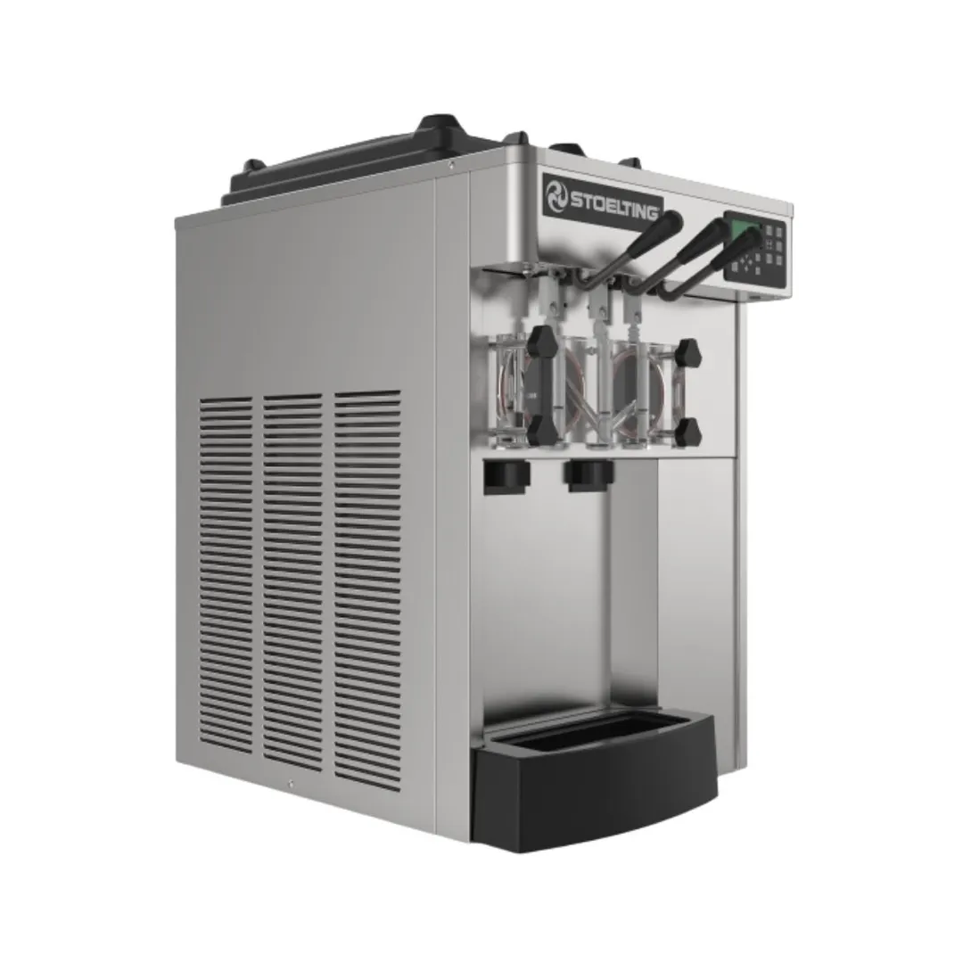 Stoelting F131X-314I2 Soft-Serve Freezer, 380V 3PH, 12,000 BTU, 12-qt/3.4-qt Hoppers, IntelliTec2™