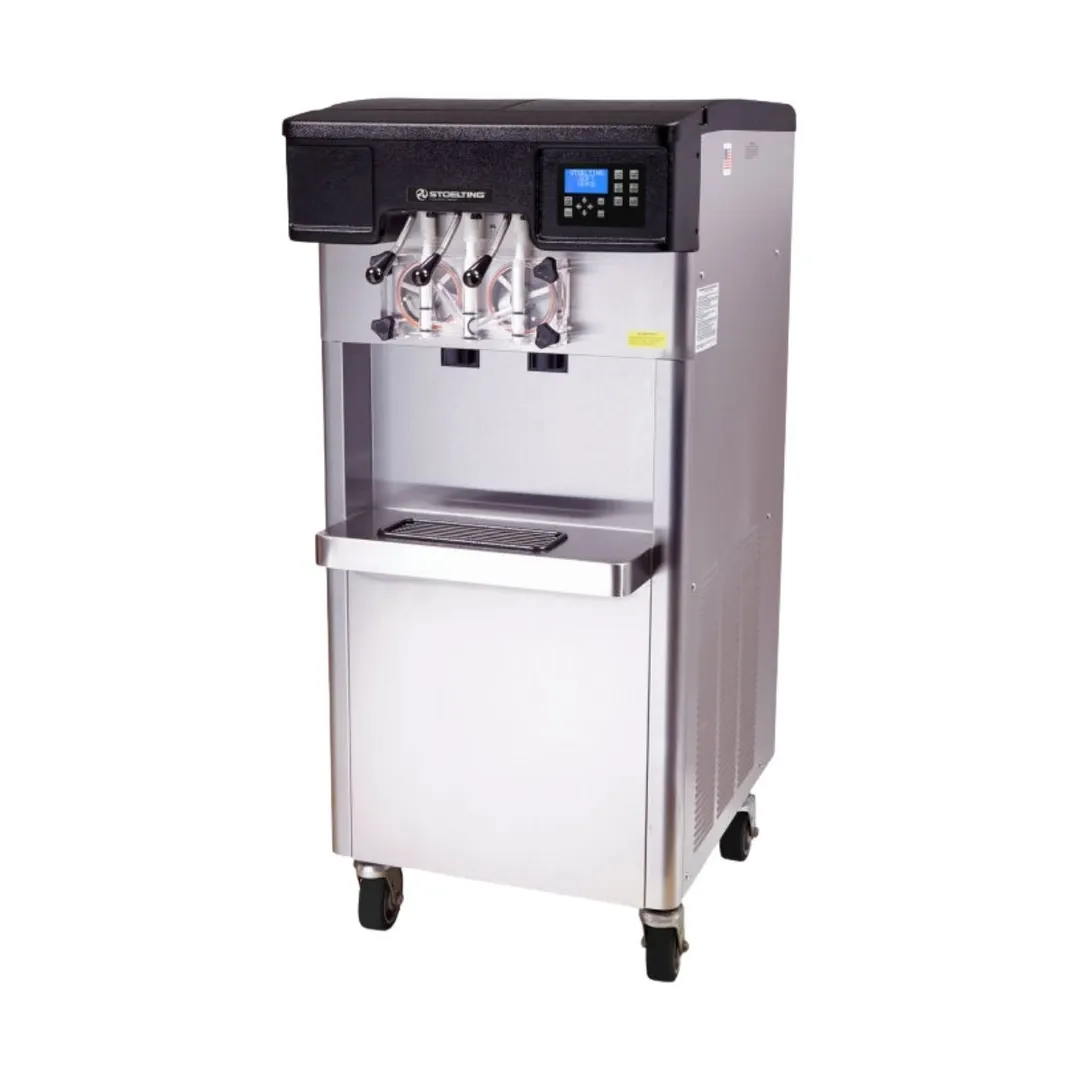 Stoelting F231-309I2-2X Soft‑Serve Ice Cream Machine, Floor, Air‑Cooled, 208‑240V, 20‑Qt Hoppers