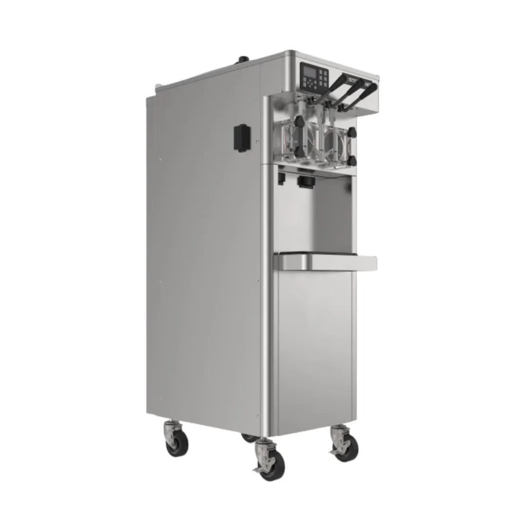 Stoelting F231-38I2P Air-Cooled Floor Soft-Serve, 2 12qt Hoppers, 2 3.4qt Cylinders, NSF Certified