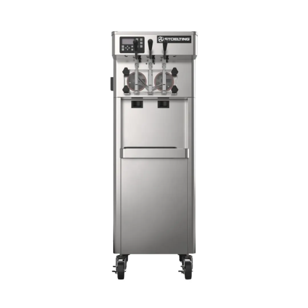 Stoelting F231-38I2P Air-Cooled Floor Soft-Serve, 2 12qt Hoppers, 2 3.4qt Cylinders, NSF Certified