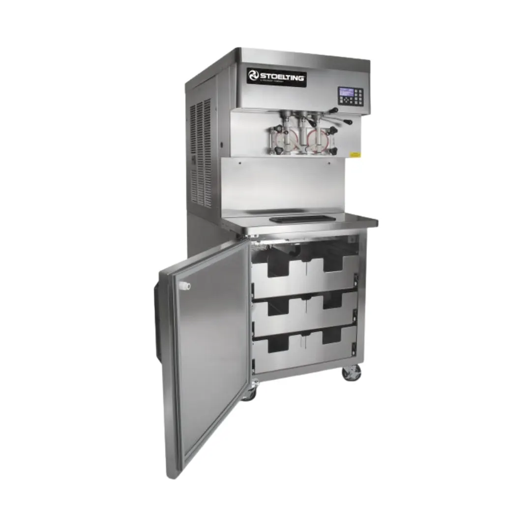 Stoelting U431-309I2A Soft Air-Cooled 2-Flavor+Twist 2 HP 2×5.3qt Cylinders 2×30gal Hoppers NSF/cUL