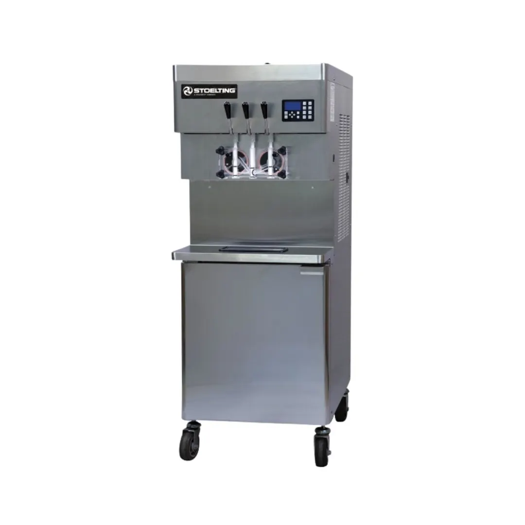 Stoelting U431-38I2 Soft Serve Machine, Floor AirCooled AP 208V 2F+T 2HP 2x16gal Hoppers