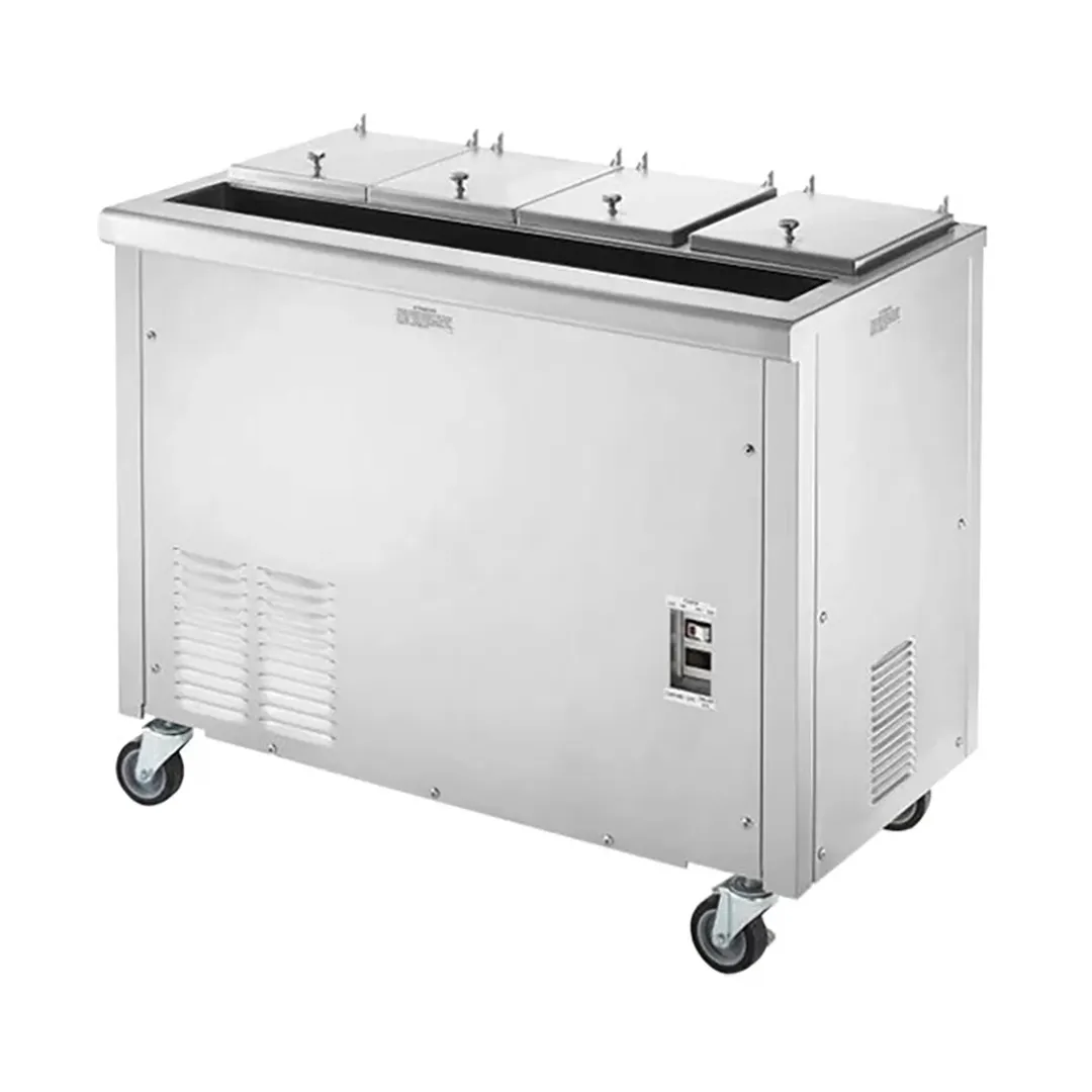 Stoelting DC4T-37-A Dipping, Syrup-Rail, 44-3/8"W x 24"D x 36-7/8"H, 4.25-Qt Buckets 115 V Casters