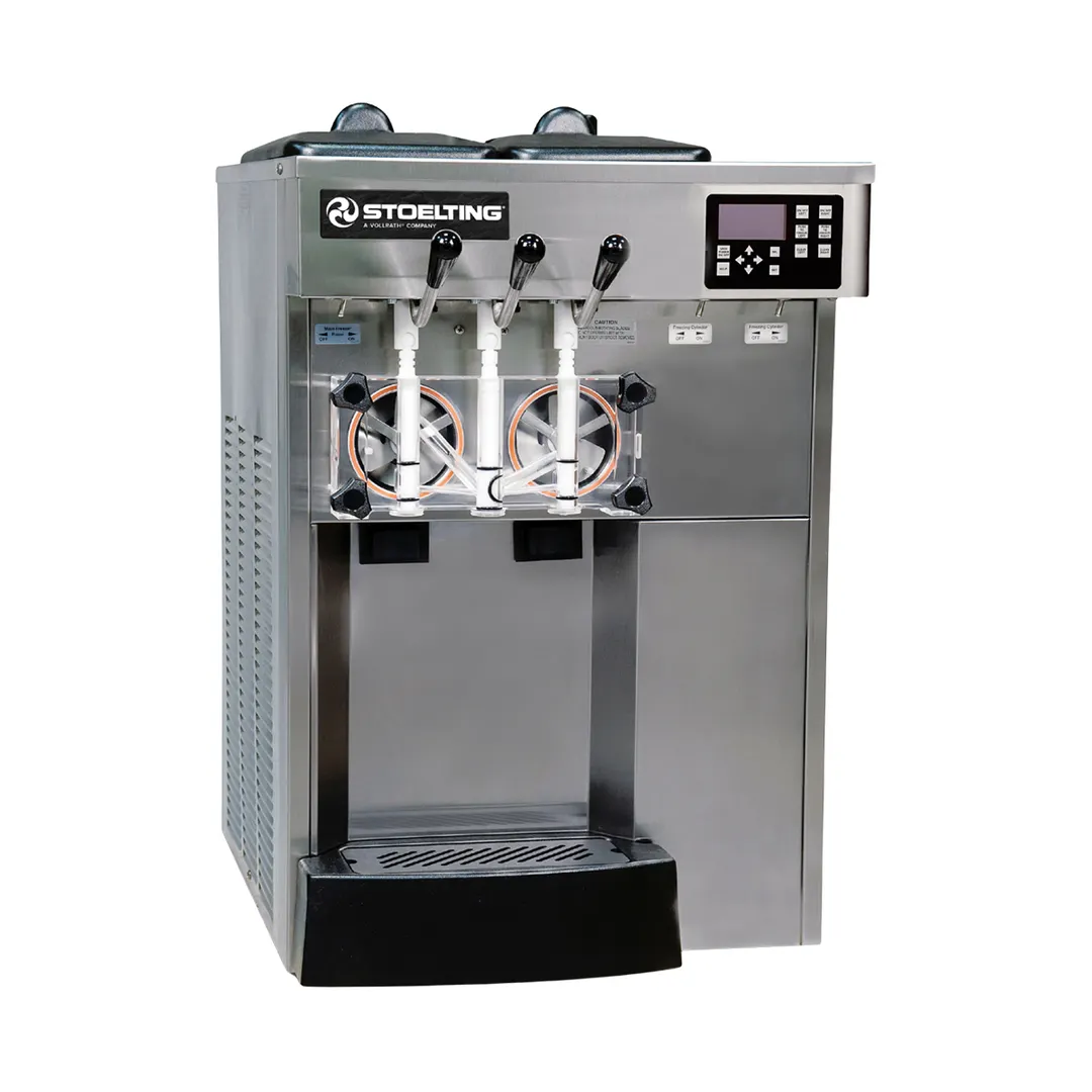 Stoelting F131-18I2 Countertop Soft‑Serve Machine, Water‑Cooled, 12‑qt Hoppers/3.4‑qt, 12,000 BTU