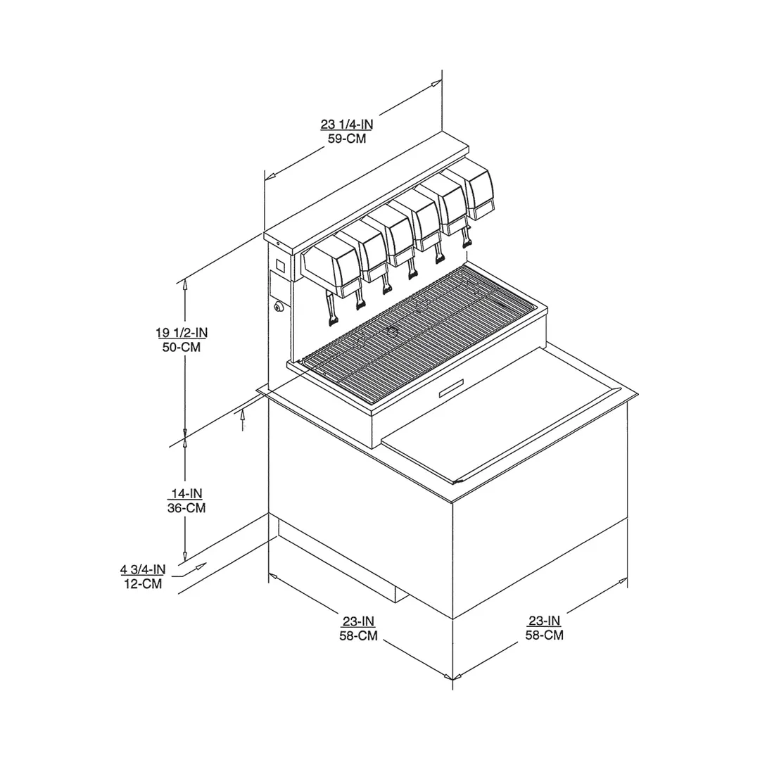 Cornelius 162111004 Drop-In Ice Bin