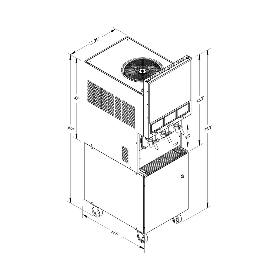 Cornelius 621366042 Carbonated Frozen Drink Machine