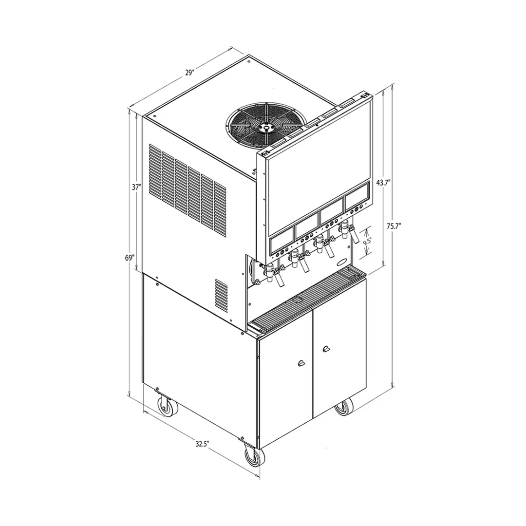 Cornelius 621462142 Carbonated Frozen Drink Machine