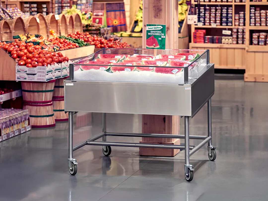 Winholt SSMIT-4848-MLC-SNG-KIT Insulated Mobile Table 48"W x 48"D x 40-1/4"H Stainless Steel NSF