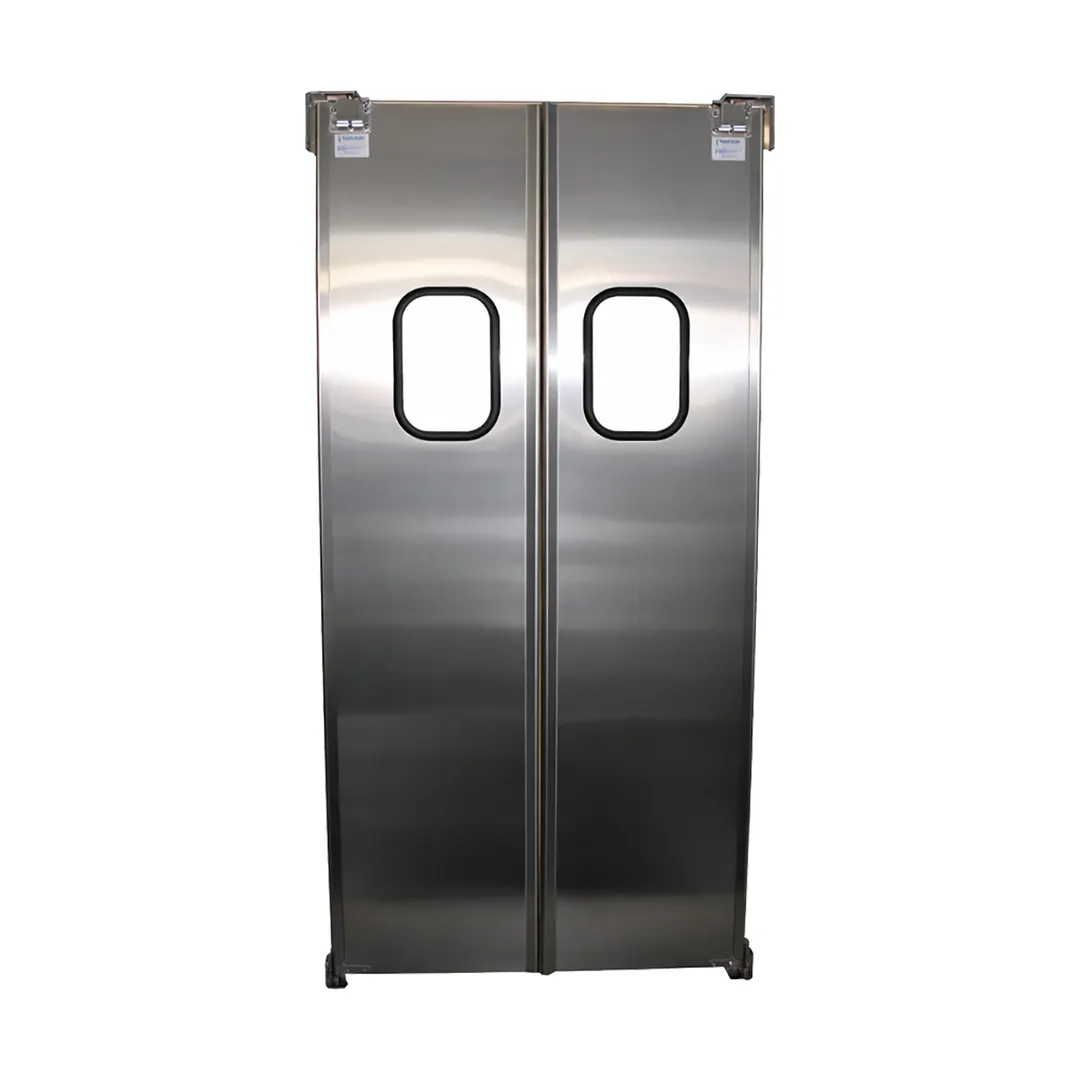 World Manufacturing TUFF LITE 36” X 80-84” Double Panel Stainless Steel Commercial Kitchen & Restaurant Traffic Door
