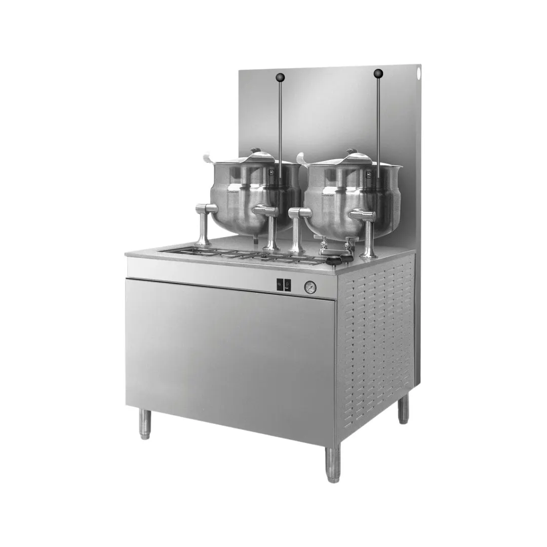 Cleveland 36GMK66300 12 Gal Floor Tilting 2/3 Steam Jacketed Gas Kettle w/ 36" Cabinet, 300.000 BTU
