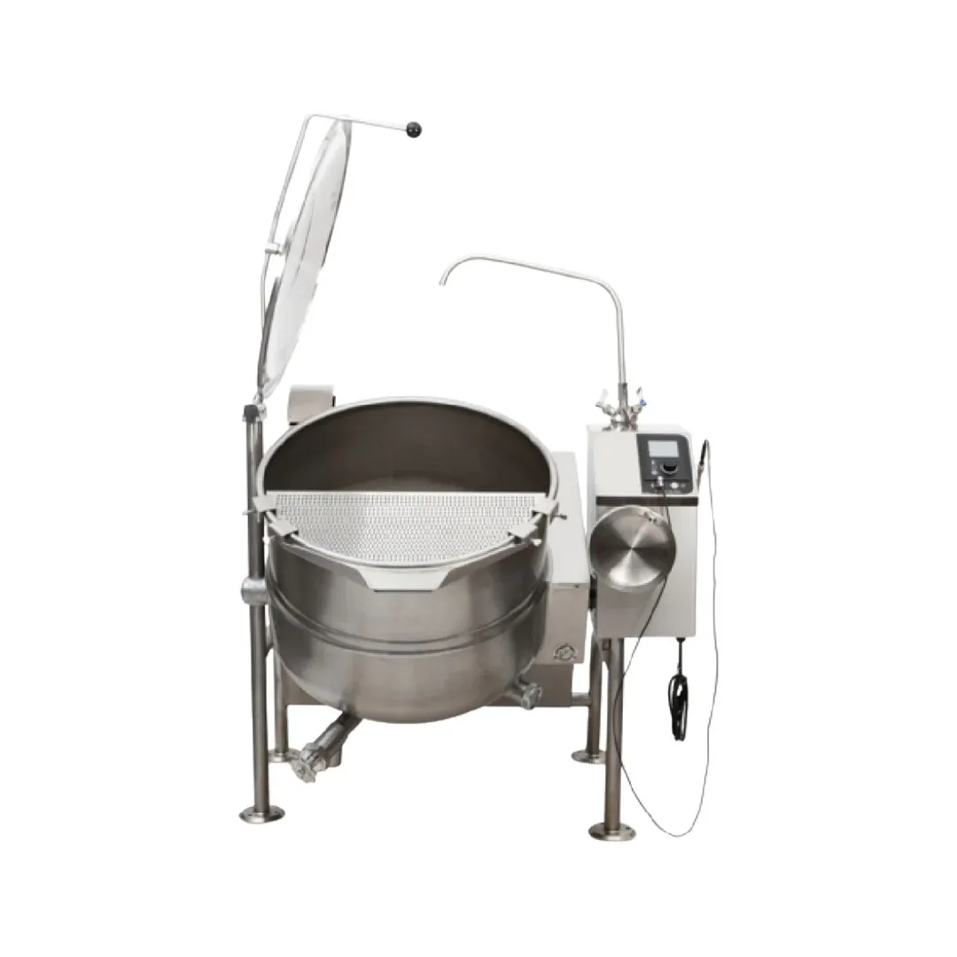 Cleveland KGL80T 80 Gallon Floor Tilting 2/3 Steam Jacketed Gas Kettle, 190.000 BTU