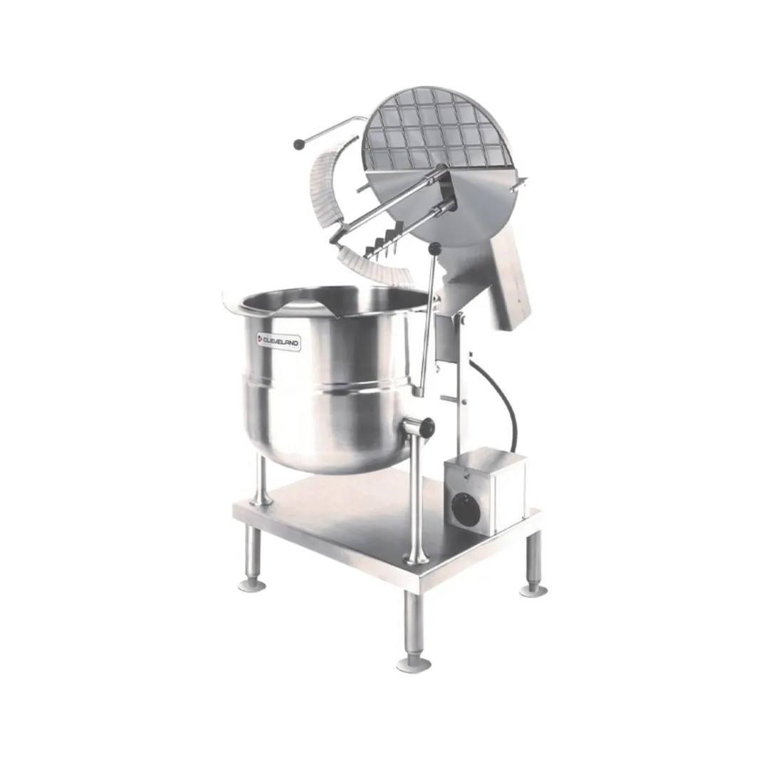 Cleveland MKET20T 20 Gallon Countertop Tilting 2/3 Steam Jacketed Electric Kettle w/ Stand