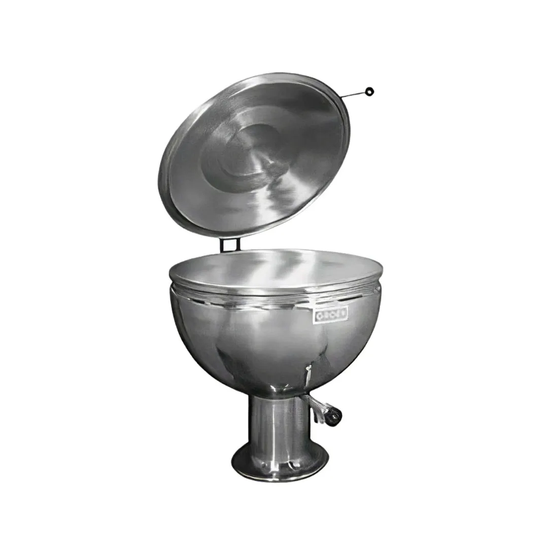 Groen GPT-60 60 Gallon Floor Stationary Full Steam Jacketed Direct Steam Kettle w/ Pedestal Base