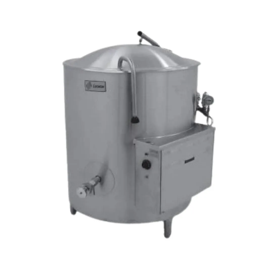 Legion HEC-80MV 80 Gallon Floor Stationary 2/3 Steam Jacketed Electric Kettle w/ Tri-Leg