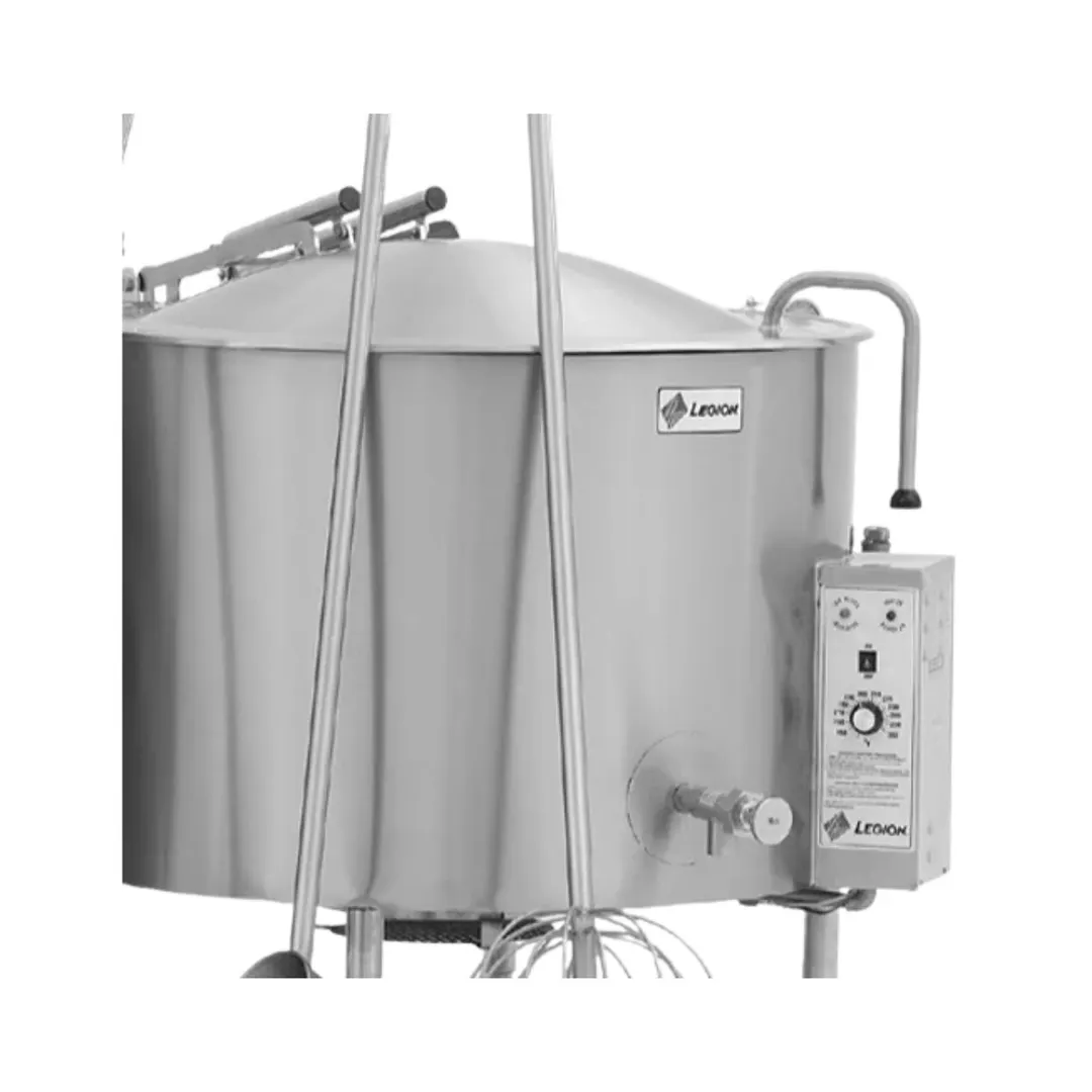 Legion LGB-30F 30 Gallon Floor Stationary Full Steam Jacketed Gas Kettle, Tri-Leg Base, 79.855 BTU