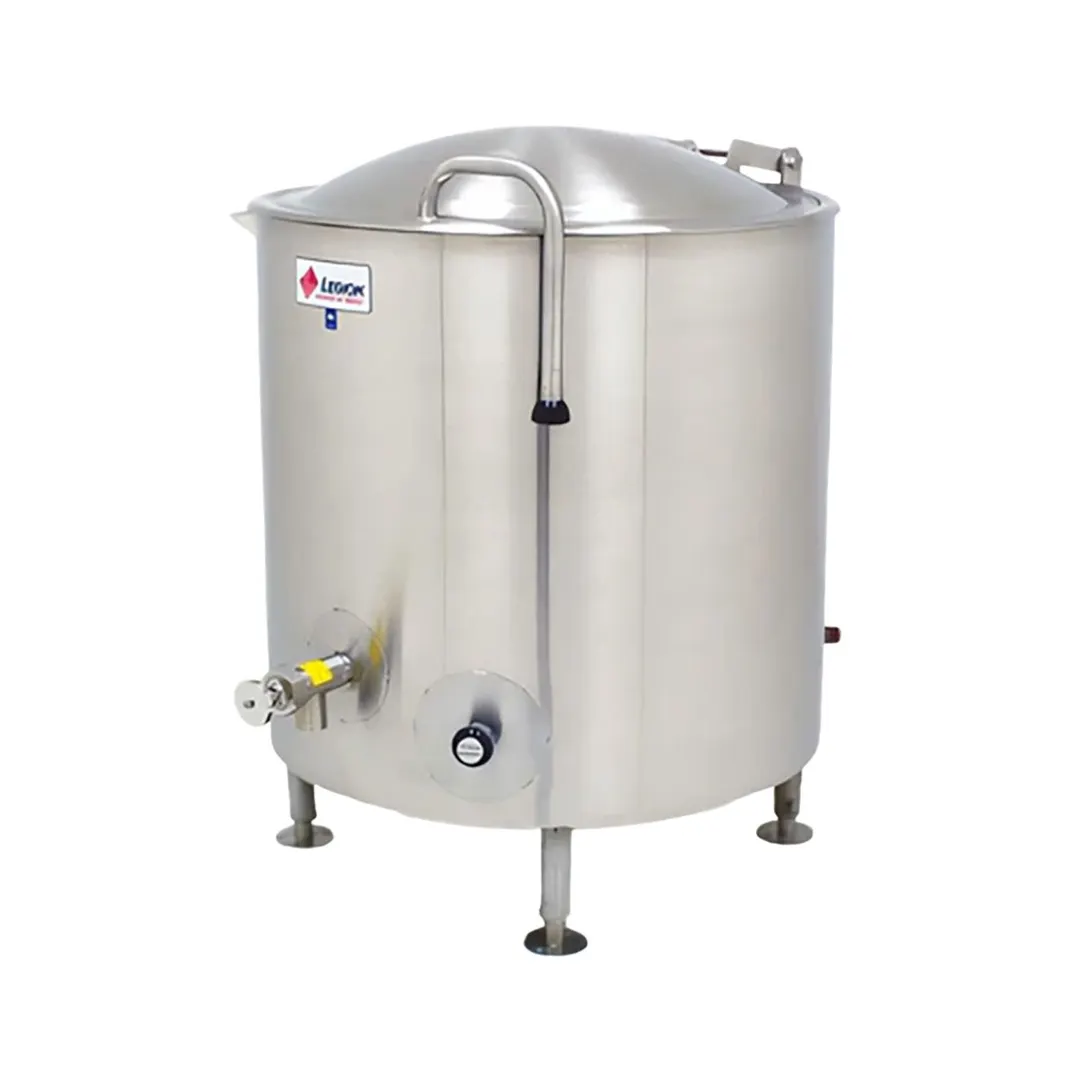 Legion LSI-30 30 Gallon Floor Stationary Full Steam Jacketed Direct Steam Kettle w/ Quad-Leg Base