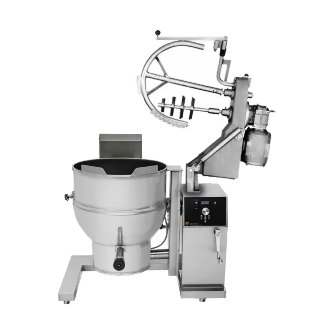 Groen DHT-60C,TA/3 60 Gallon Floor Tilting 2/3 Steam Jacketed Gas Kettle Mixer, Twin Shaft Agitator