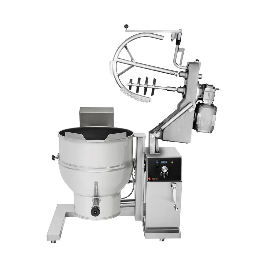 Groen DHT-40C,INA/2 40 Gallon Floor Tilting 2/3 Steam Jacketed Gas Kettle Mixer, 100.000 BTU
