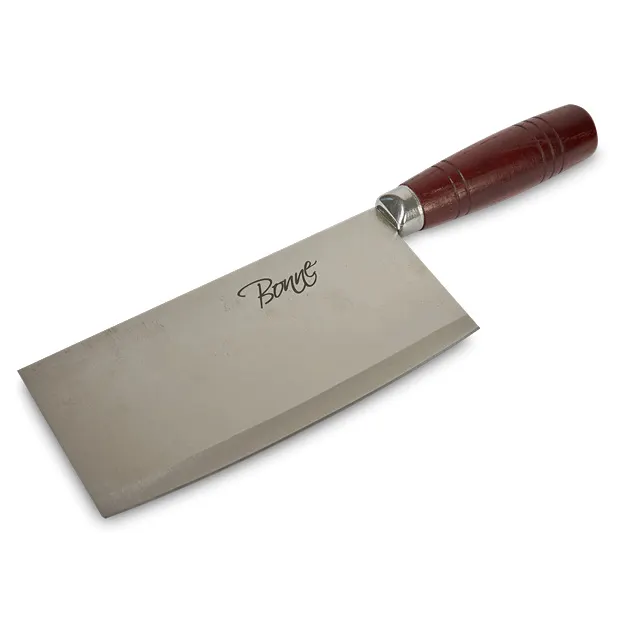 Concasse MCHC060 Chinese Cleaver Knife, 6" Stainless Steel Blade, Wood Handle