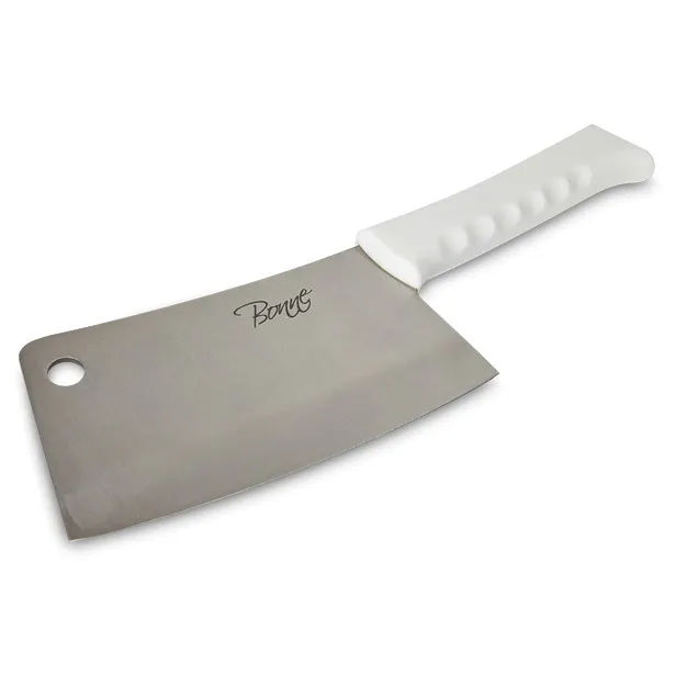 Concasse MCHP080 Heavy Duty Kitchen Cleaver Knife, 8" Blade, Stainless Steel, Plastic Handle