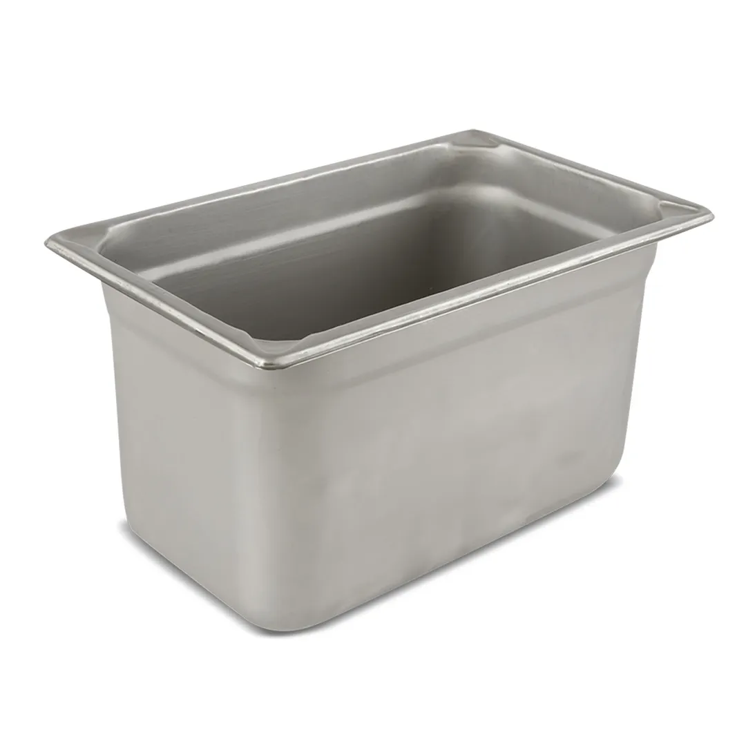 Concasse MCI241315 Stainless Steel Steam Table Pan, 1/3 Size, 6-7/8" x 12-3/4" x 6"