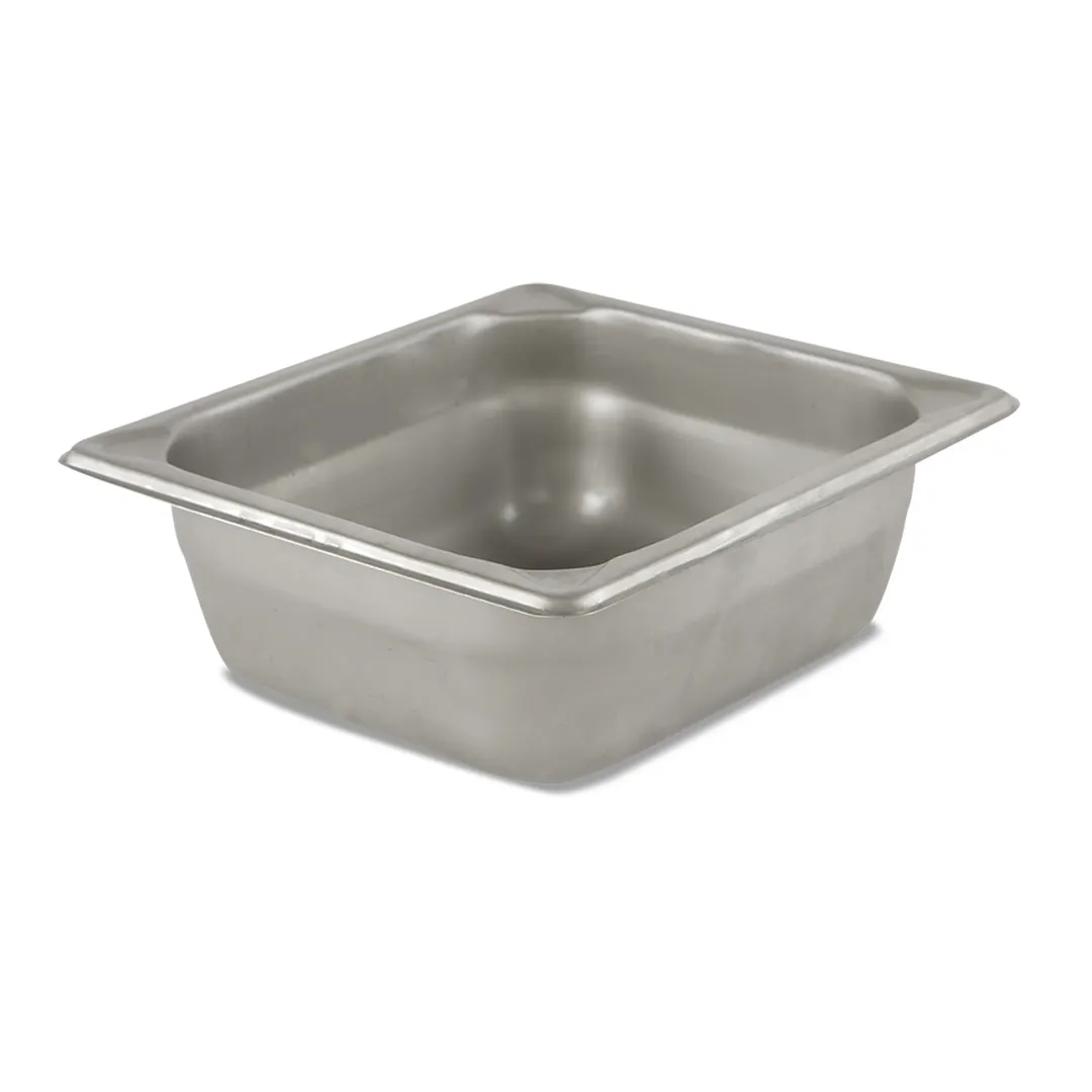 Concasse MCI241406 Stainless Steel Steam Table Pan, 1/4 Size, 6-3/8" x 10-3/8" x 2-1/2", NSF