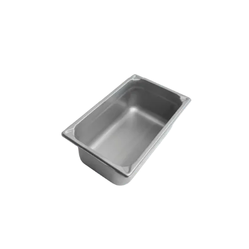 Concasse MCI241415 Stainless Steel Steam Table Pan, 1/4 Size, 6" x 10-3/8" x 6", NSF
