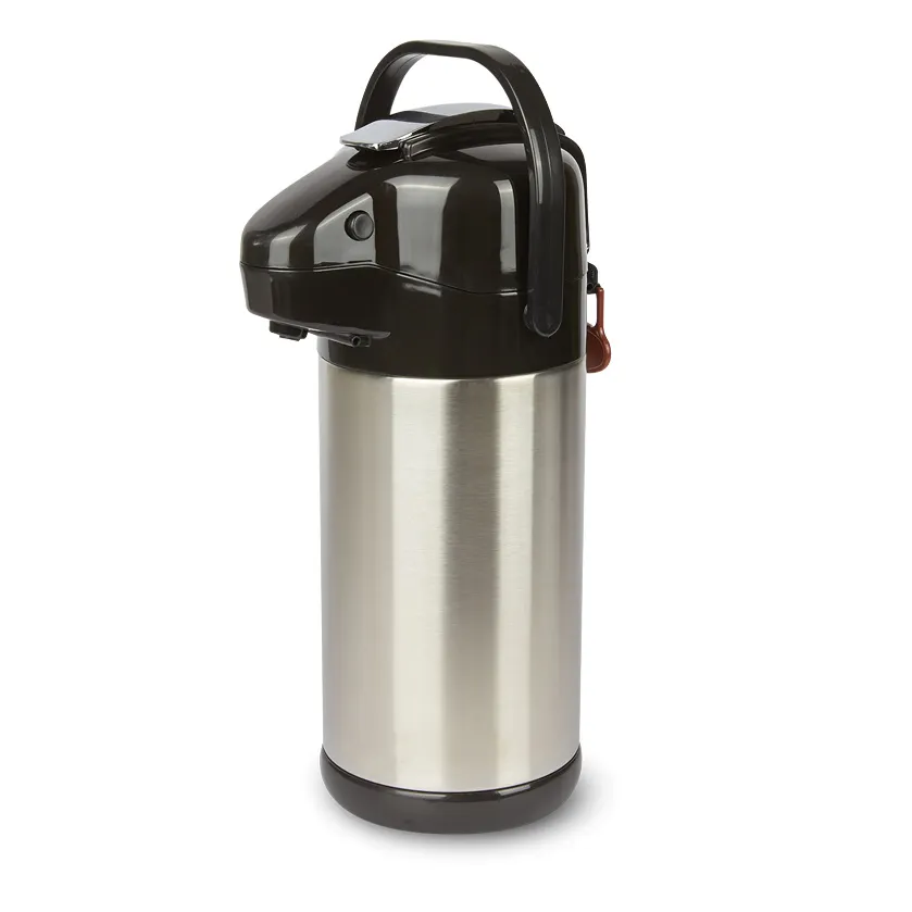 Concasse MCJTERAL30AI Stainless Steel Airpot 3 L 102 Oz Lever Top With Stainless Liner