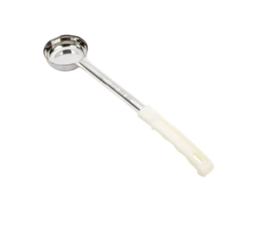 Concasse MCP03E Portion Control Spoon - 3 Oz Solid Stainless Steel, Beige Ivory Handle