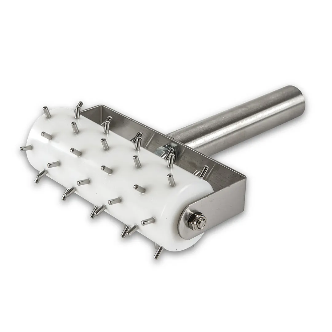 Concasse MCPARP05 Pizza Dough Docker, 5" Stainless Steel and Plastic Roller Pin for Even Dough Thickness