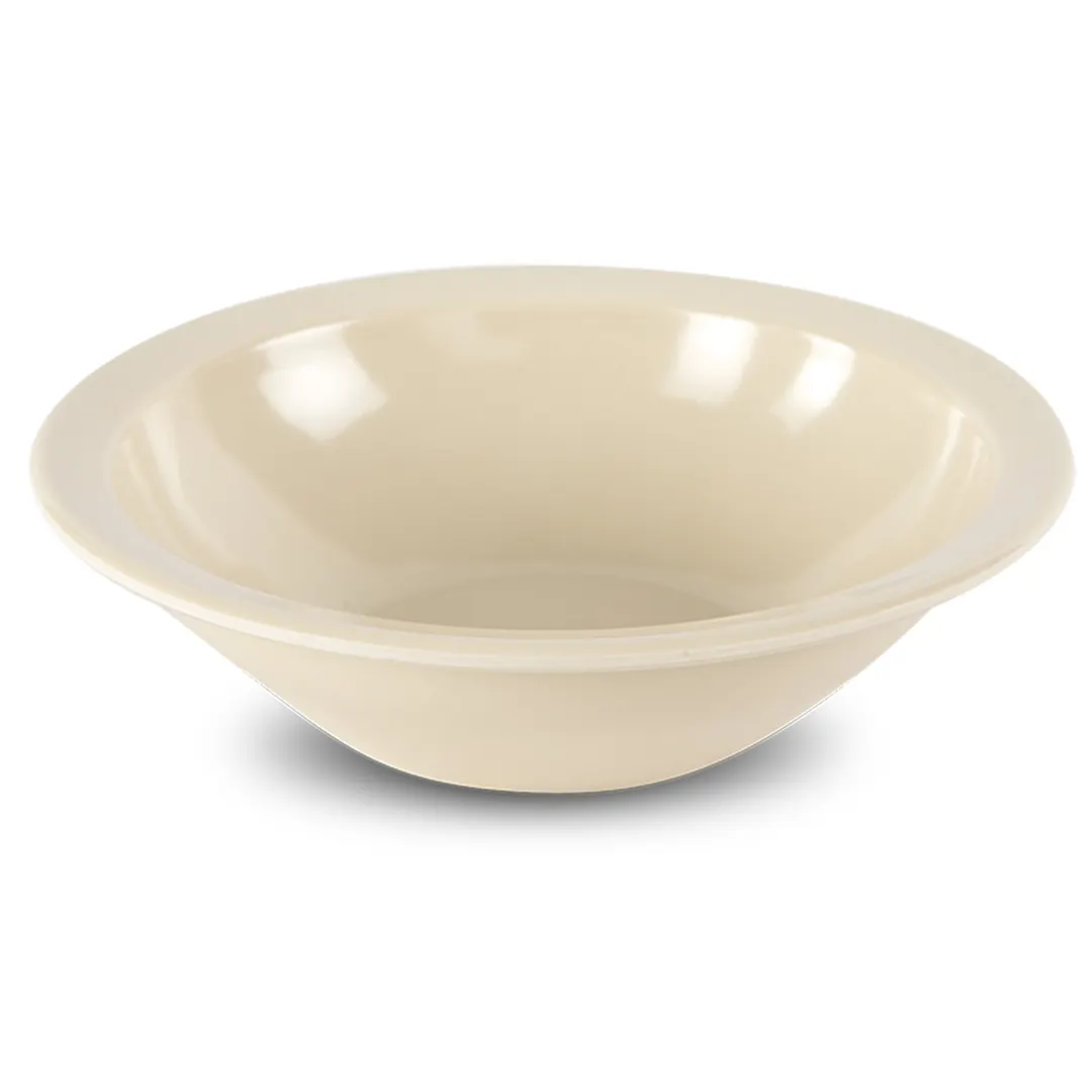 Concasse MCPLMB12 - 12 oz Beige Melamine Bowl, 5" Diameter, 4"-5" Height, 0.5 Qt Capacity, Plastic