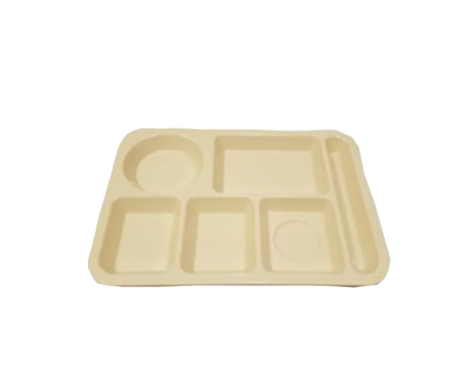 Concasse MCPLMCH3525 Rectangular Serving & Display Tray, 14" x 10" x 1" Melamine Beige