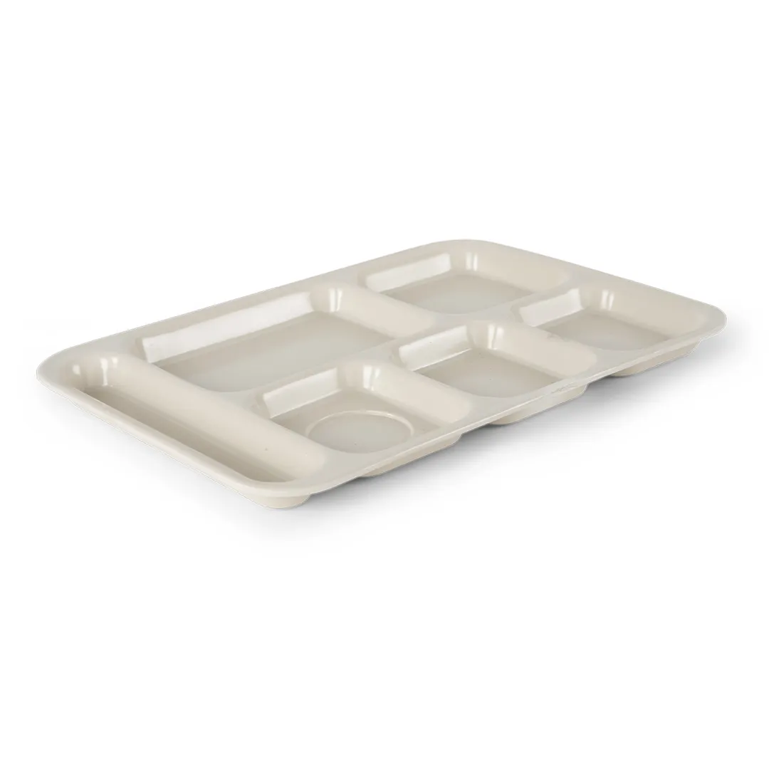 Concasse MCPLMCH3625 Rectangular Serving Tray, 14" x 10", Beige Melamine, Durable Tabletop Display
