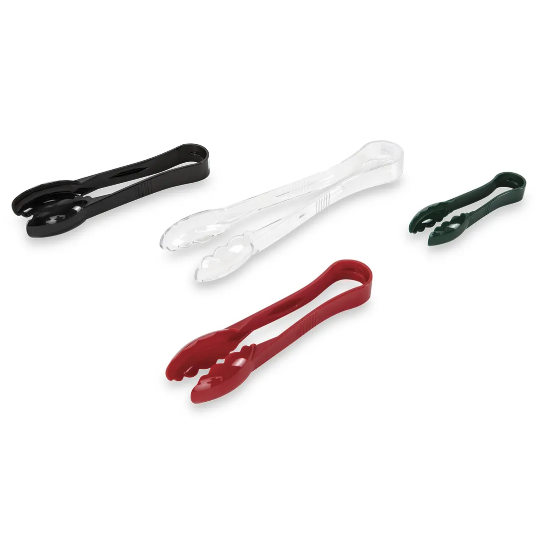 Concasse MCPPOL09N Plastic Serving Tongs, 9" Polycarbonate, Black, Kitchen Utility Tool
