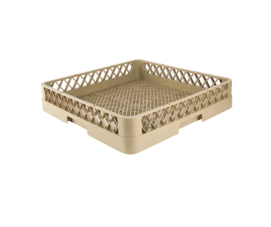 Concasse MCRACCUG Heavy Silverware Rack, 20" x 20" Square Commercial Dishwasher Rack, Full-Size, Stainless Steel
