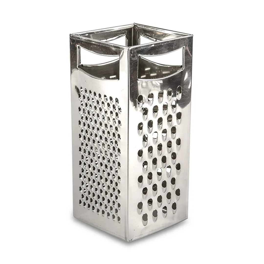 Concasse MCRAYAI02 Box Cheese Grater 9" x 4" x 4", Stainless Steel Blade & Handle, Size 7"-9"