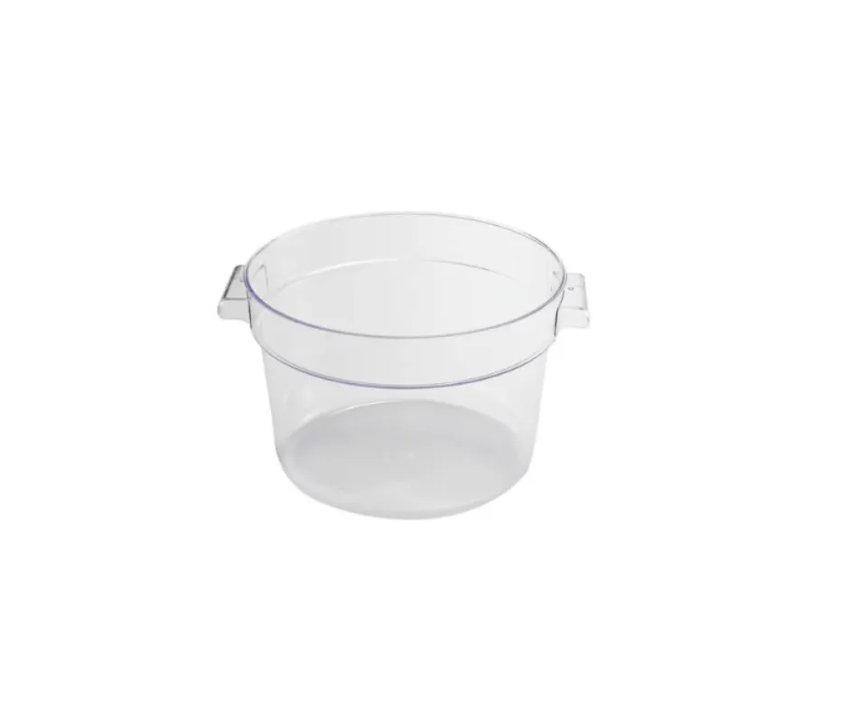 Concasse MCRRL20000 Food Storage Container, 22 Liters, Round, Clear Polycarbonate With Cap
