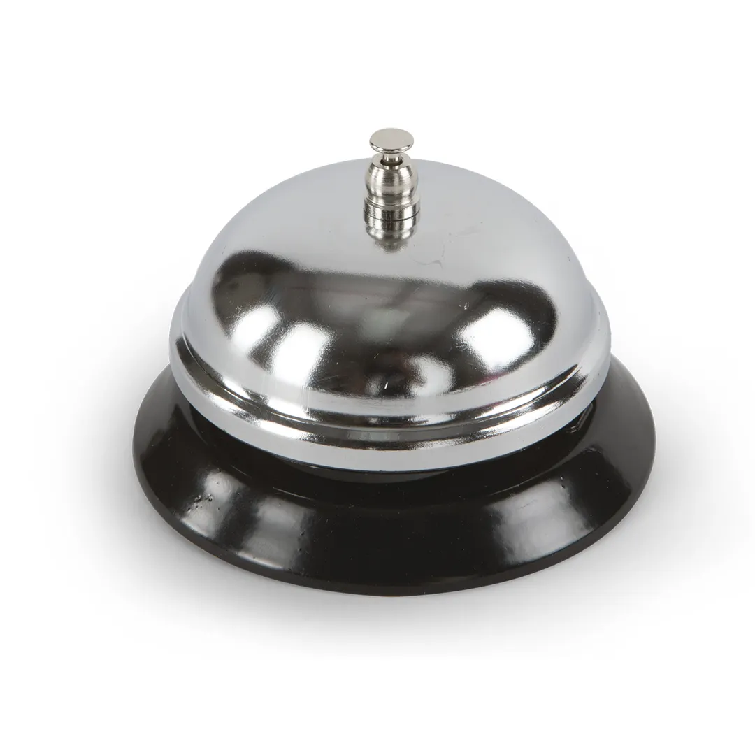 Concasse MCT01 Call Bell - 3-1/2" Stainless Steel Kitchen Bell, Commercial Grade, Ring Sound
