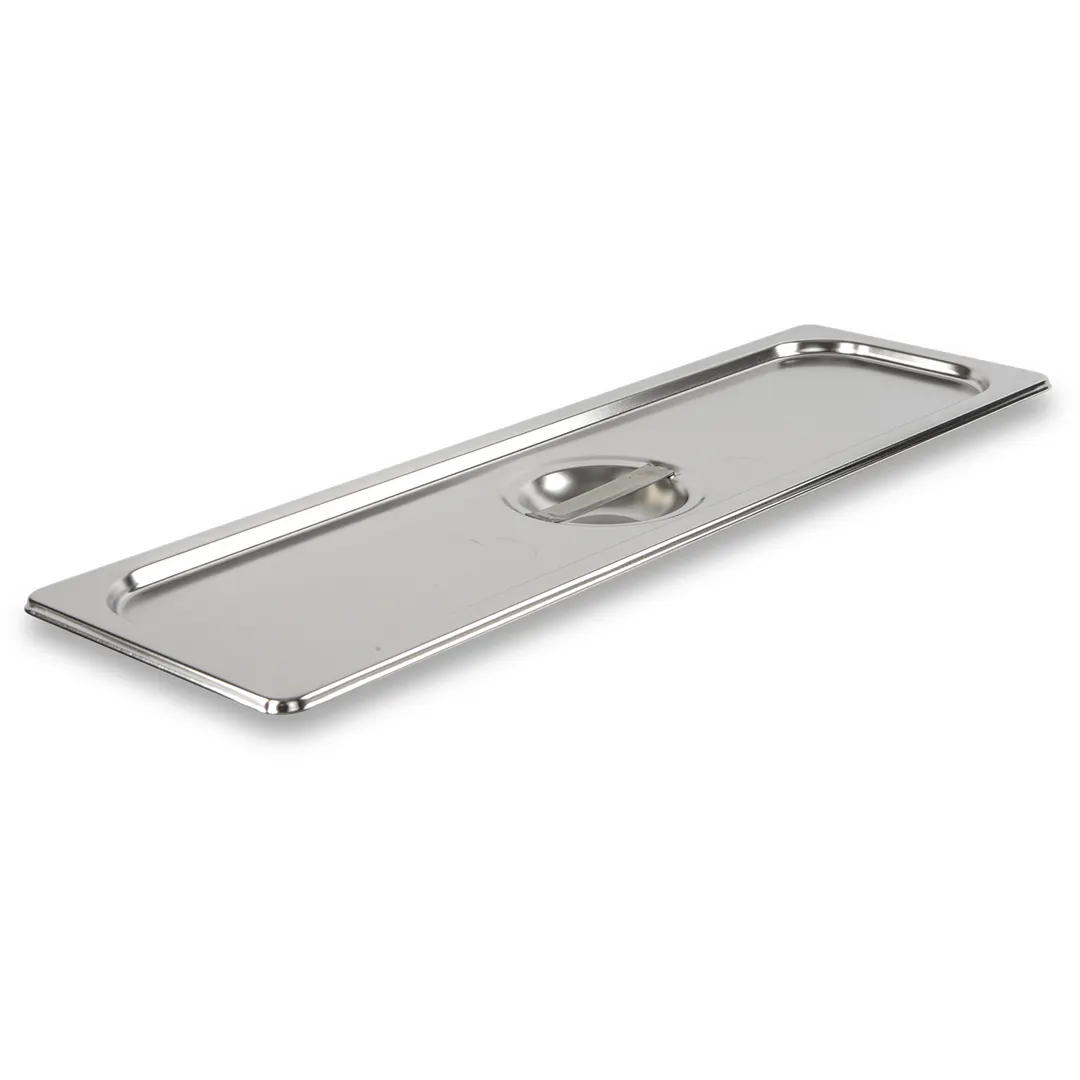 Concasse MCT242400 Stainless Steel Steam Table Pan Cover, 2/4 Size, Solid, With Handle